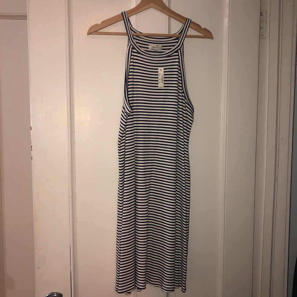 Brand new striped ribbed knit Madewell dress